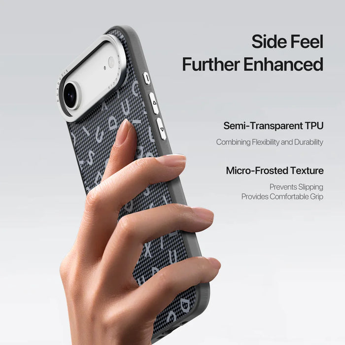 DUX DUCIS For iPhone Air Case  Moro Series Compatible with MagSafe UV Pattern Leather + PC + TPU Phone Cover - Black - 6