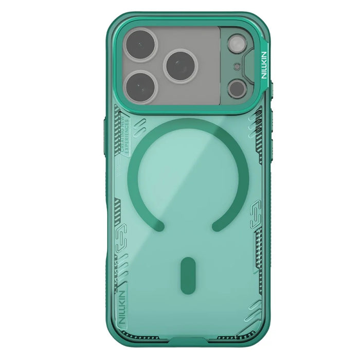NILLKIN Iceblade CamProp For iPhone 18 Pro / 17 Pro Magnetic Case Clear Lens Lid Kickstand PC TPU Phone Cover - Green - 3