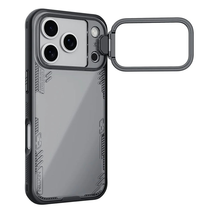 NILLKIN Iceblade CamProp For iPhone 18 Pro / 17 Pro Case Clear Lens Lid Kickstand PC TPU Phone Cover - 1