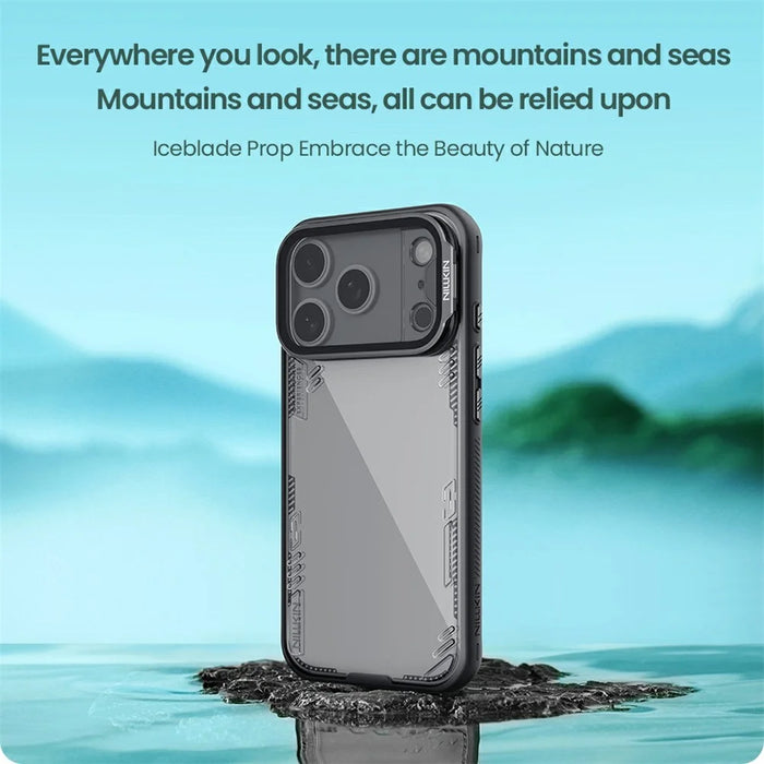 NILLKIN Iceblade CamProp For iPhone 18 Pro / 17 Pro Case Clear Lens Lid Kickstand PC TPU Phone Cover - 6