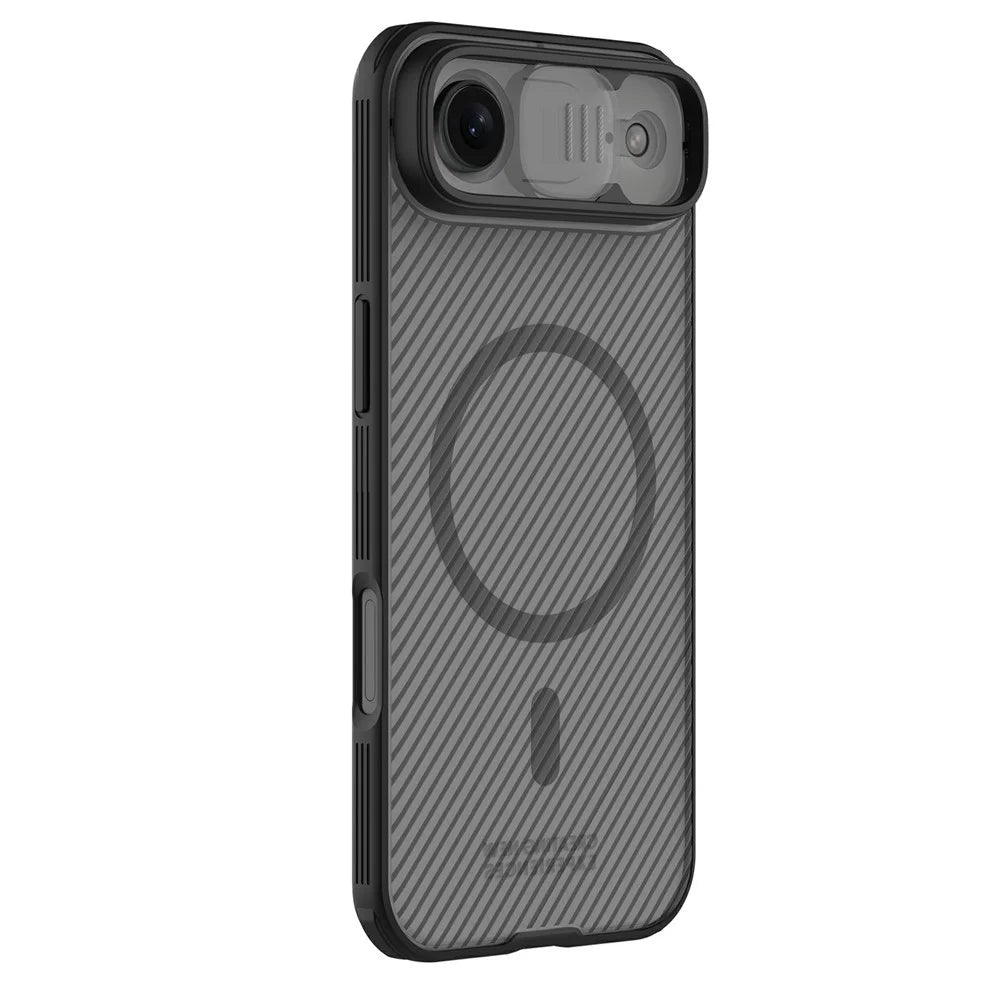 NILLKIN Camshield Pro Magnetic Series For iPhone Air Case TPU + PC Clear Black Phone Cover with Camera Slider - 1