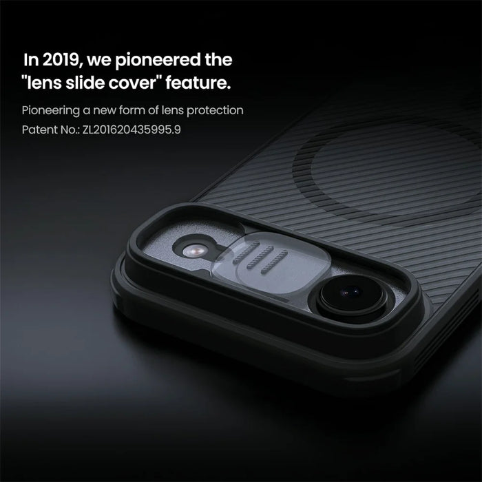 NILLKIN Camshield Pro Magnetic Series For iPhone Air Case TPU + PC Clear Black Phone Cover with Camera Slider - 7