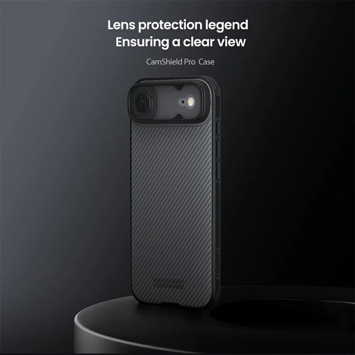 NILLKIN Camshield Pro Series For iPhone Air Case TPU + PC Phone Cover with Camera Slider - Transparent Black - 6