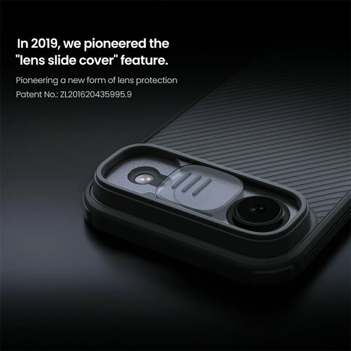 NILLKIN Camshield Pro Series For iPhone Air Case TPU + PC Phone Cover with Camera Slider - Transparent Black - 7