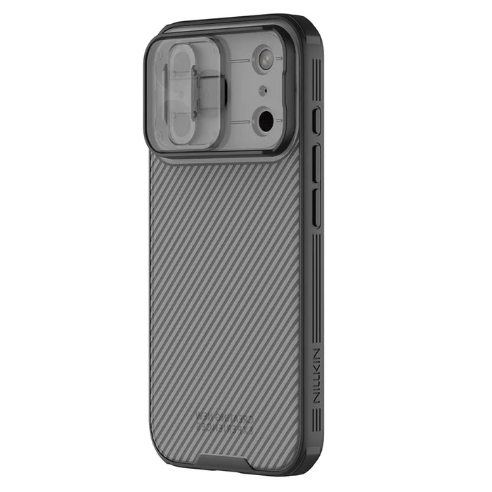 NILLKIN Camshield Pro Series For iPhone 18 Pro Max / 17 Pro Max Case TPU + PC Phone Cover with Camera Slider - Transparent Black - 2