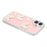 For iPhone 16 Case Rhinestone Edge Pearl Butterfly Decor TPU + PC IMD Phone Cover - Glitter Light Pink - 5