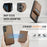JEEHOOD For Samsung Galaxy A16 5G / Galaxy A16 4G Leather Back Cover Magnetic Case  J06 Phone Case with Card Bag RFID Blocking - Brown - 5