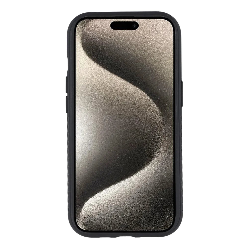For iPhone 15 Case with Kickstand Shockproof TPU + PC Phone Back Cover - Navy Blue - 2