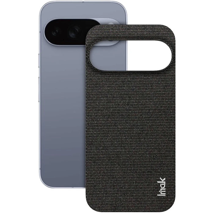 IMAK Ruiyi Series for Google Pixel 10 / 10 Pro Case Fabric Texture Leather + PC Phone Back Cover - Black - 3
