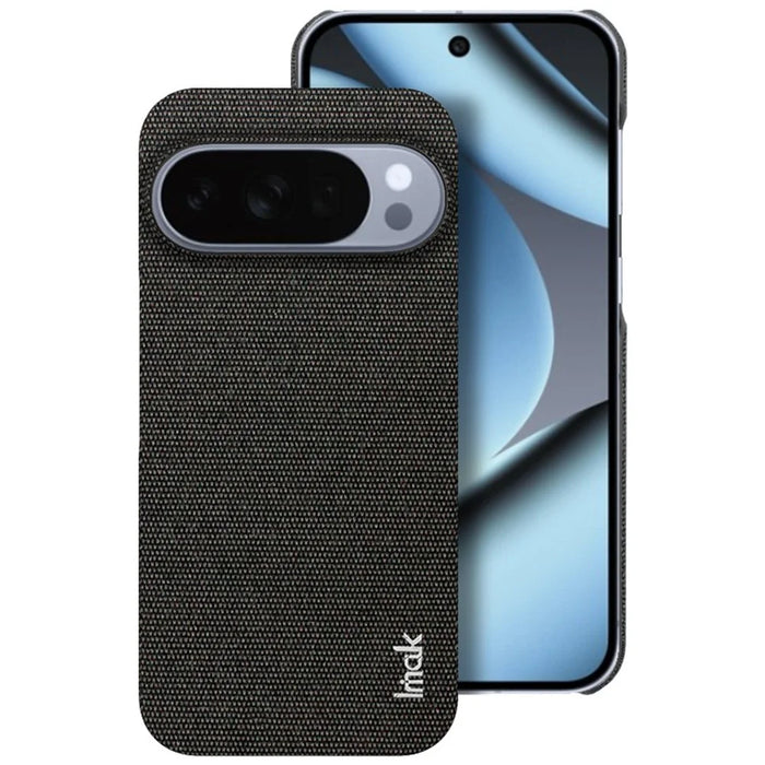 IMAK Ruiyi Series for Google Pixel 10 / 10 Pro Case Fabric Texture Leather + PC Phone Back Cover - Black - 4