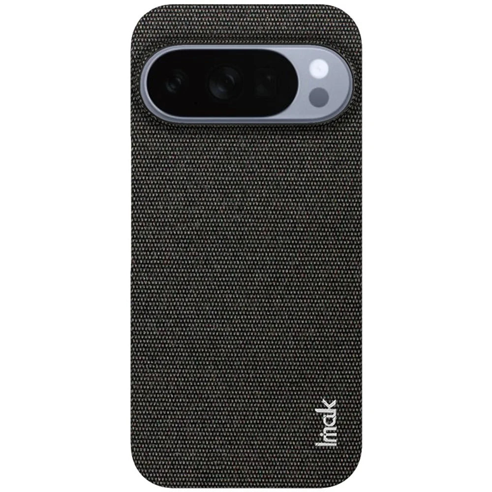 IMAK Ruiyi Series for Google Pixel 10 Pro XL Case Fabric Texture Leather + PC Phone Back Cover - Black - 1
