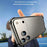 For iPhone 17 Pro Case Hollow Heat Dissipation Silicone Metal Bumper Phone Cover - Titanium Gold - 3