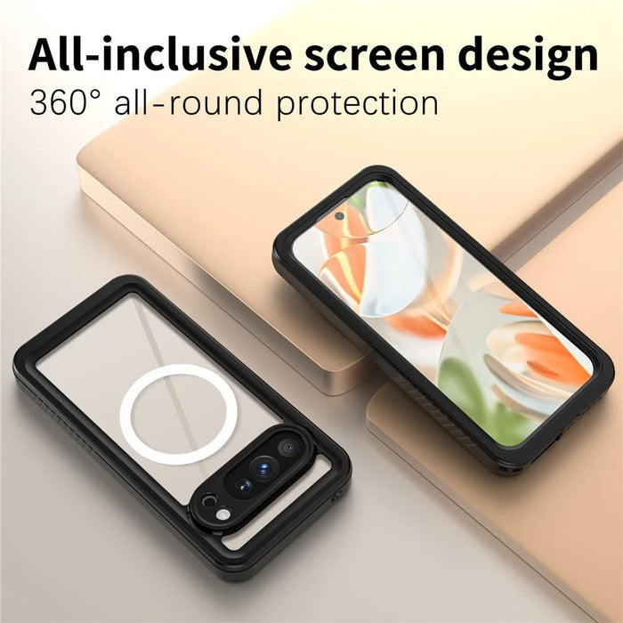 REDPEPPER FS Series For Google Pixel 10 Pro Waterproof Magnetic Case PC TPU PET Clear Phone Cover - 7