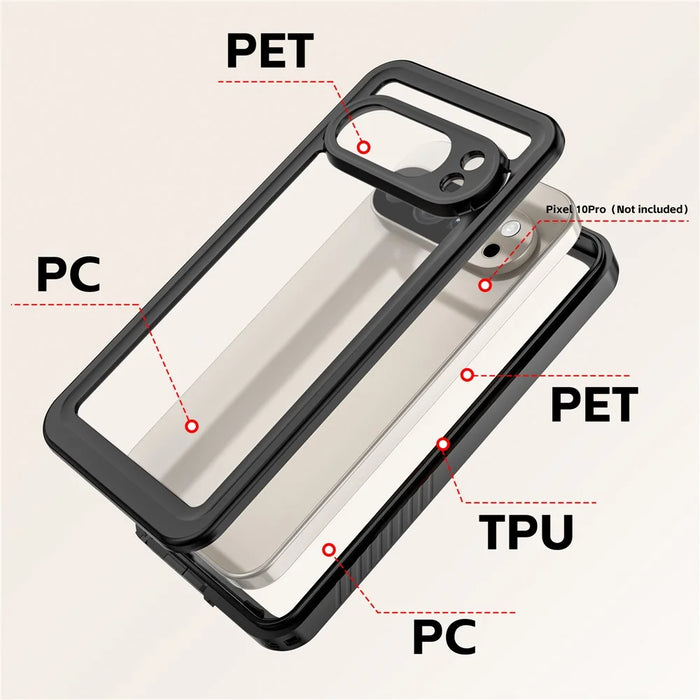 REDPEPPER FS Series For Google Pixel 10 Pro Waterproof Case IP68 Shockproof Phone Cover - 3