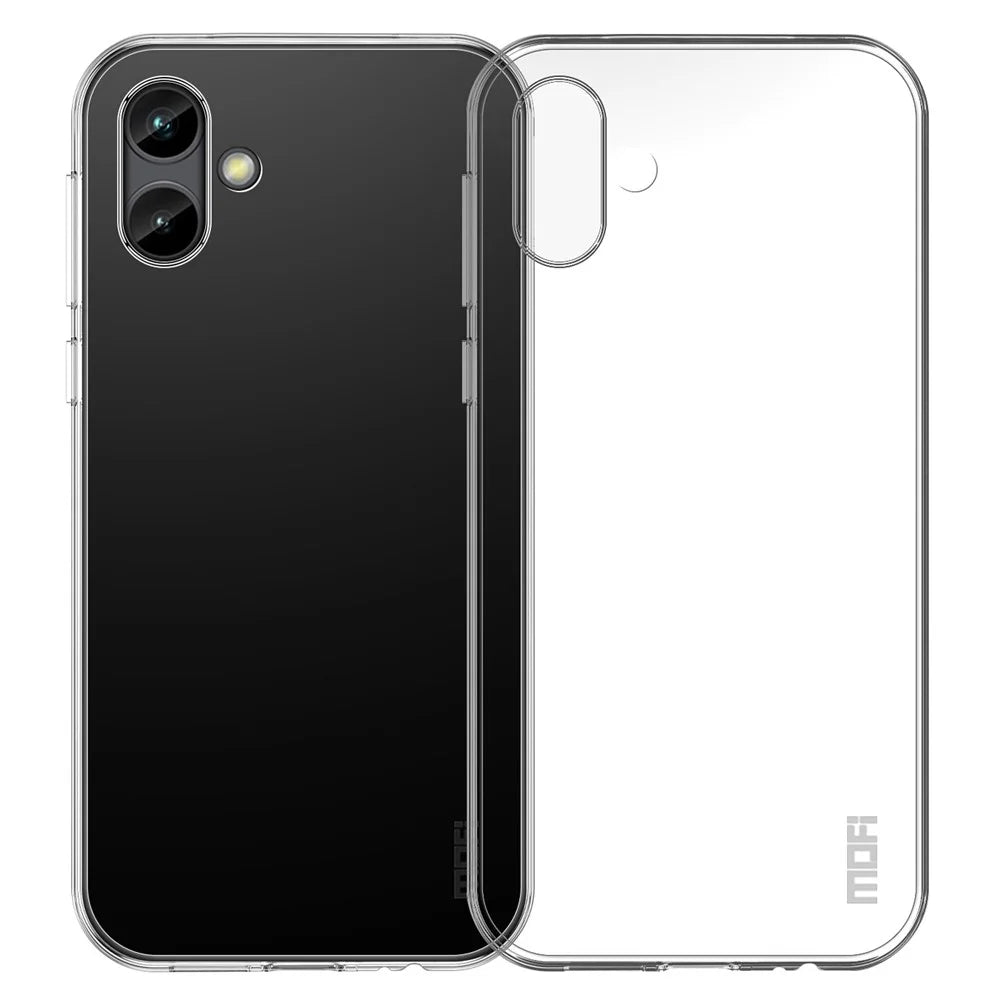 MOFI For Samsung Galaxy A04 4G (164.4 x 76.3 x 9.1 mm) Shock Absorbing Protective Phone Cover, Clear Crystal TPU Shell Case - 1