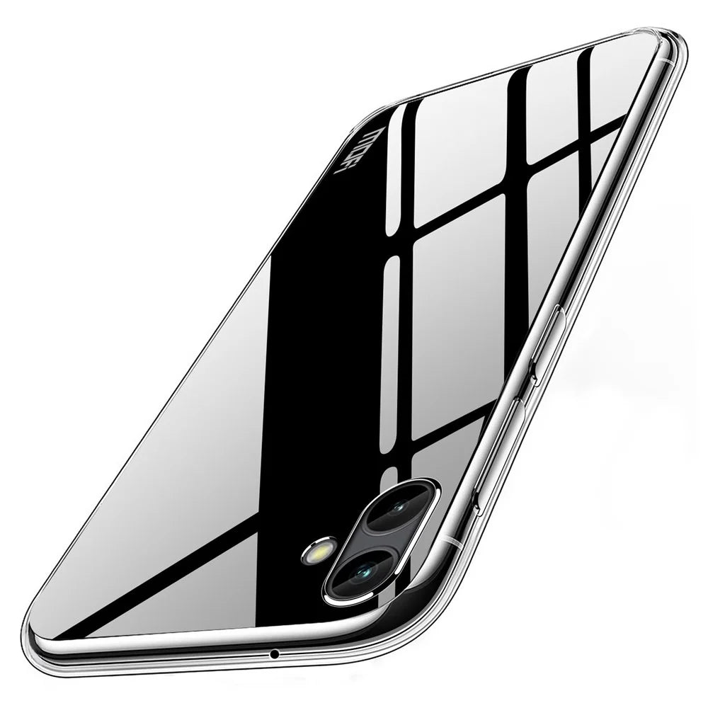 MOFI For Samsung Galaxy A04 4G (164.4 x 76.3 x 9.1 mm) Shock Absorbing Protective Phone Cover, Clear Crystal TPU Shell Case - 2