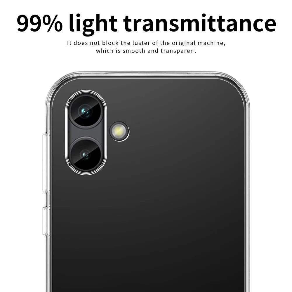 MOFI For Samsung Galaxy A04 4G (164.4 x 76.3 x 9.1 mm) Shock Absorbing Protective Phone Cover, Clear Crystal TPU Shell Case - 7