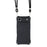 For iPhone Air Case Four Corner Anti Drop TPU Phone Cover with 150cm Hanging Rope - Black - 3