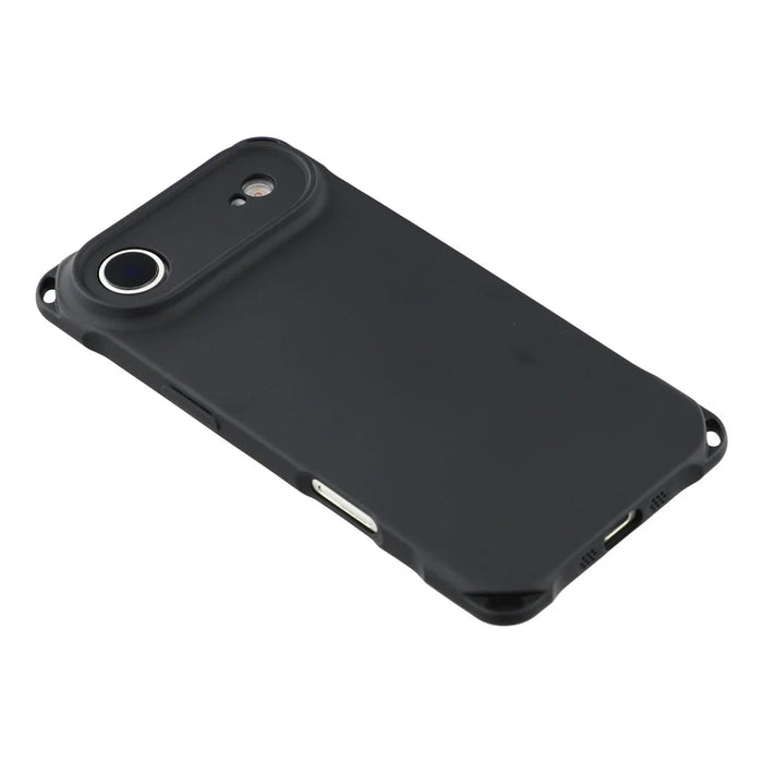 For iPhone Air Case Four Corner Anti Drop TPU Phone Cover with 150cm Hanging Rope - Black - 4