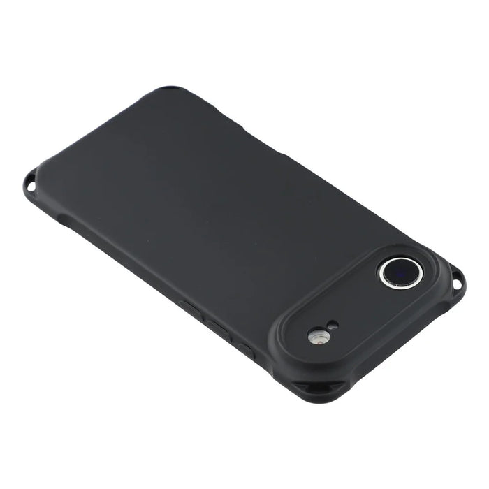 For iPhone Air Case Four Corner Anti Drop TPU Phone Cover with 150cm Hanging Rope - Black - 5