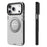 YOUNGKIT For iPhone 17 Pro Case Rotating Kickstand Shockproof TPU + PU Leather Phone Back Cover - Grey - 3