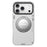 YOUNGKIT For iPhone 17 Pro Max Case Rotating Kickstand Shockproof TPU + PU Leather Phone Back Cover - Grey - 2