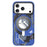 YOUNGKIT for iPhone 17 Pro Max Magnetic Case Rotating Kickstand IMD TPU Phone Cover - Blue - 1