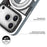 YOUNGKIT for iPhone 17 Pro Max Magnetic Case Rotating Kickstand IMD TPU Phone Cover - Blue - 5