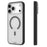 YOUNGKIT For iPhone 17 Pro Clear Case Compatible with MagSafe Shockproof TPU PC Phone Back Cover - Black - 3