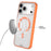 YOUNGKIT For iPhone 17 Pro Clear Case Compatible with MagSafe Shockproof TPU PC Phone Back Cover - Black - 4