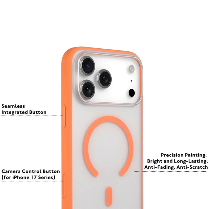 YOUNGKIT For iPhone 17 Pro Max Clear Case Compatible with MagSafe Shockproof TPU PC Phone Back Cover - Black - 7