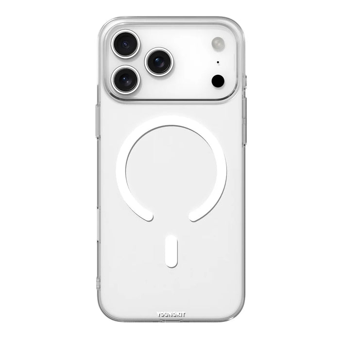 YOUNGKIT For iPhone 17 Pro Max Case Compatible with MagSafe Hard PC Phone Back Cover - Transparent - 2