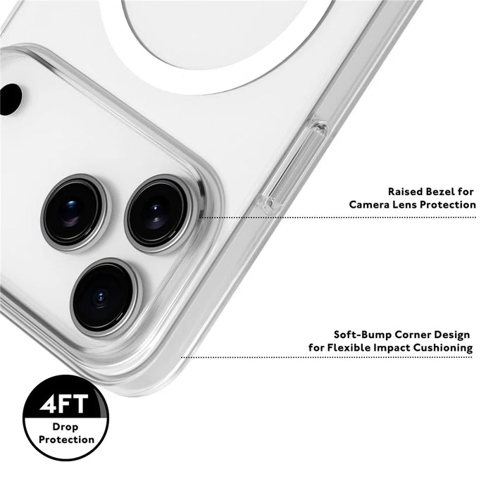 YOUNGKIT For iPhone 17 Pro Case Compatible with MagSafe Hard PC Phone Back Cover - Transparent - 5