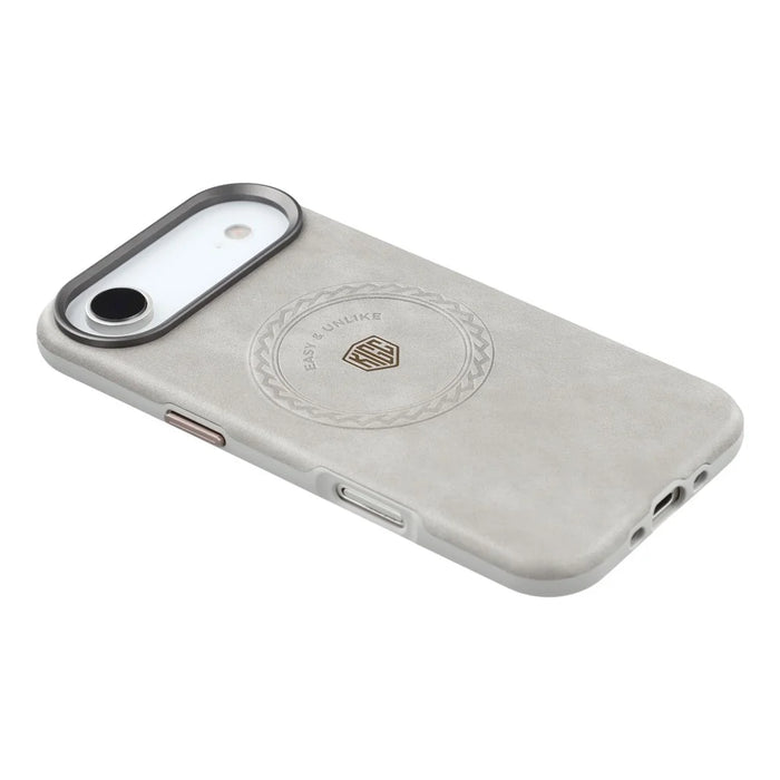 KIGC For iPhone Air Case Compatible with MagSafe PU Leather TPU Phone Back Cover - Grey - 4