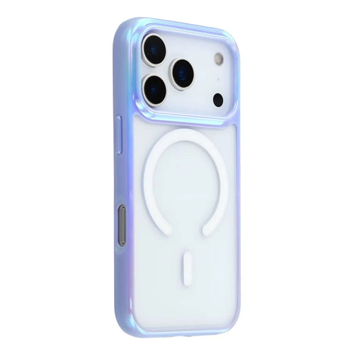 KIGC For iPhone 17 Pro Case Compatible with MagSafe Dazzling Color TPU+PC Phone Back Cover - Purple - 1