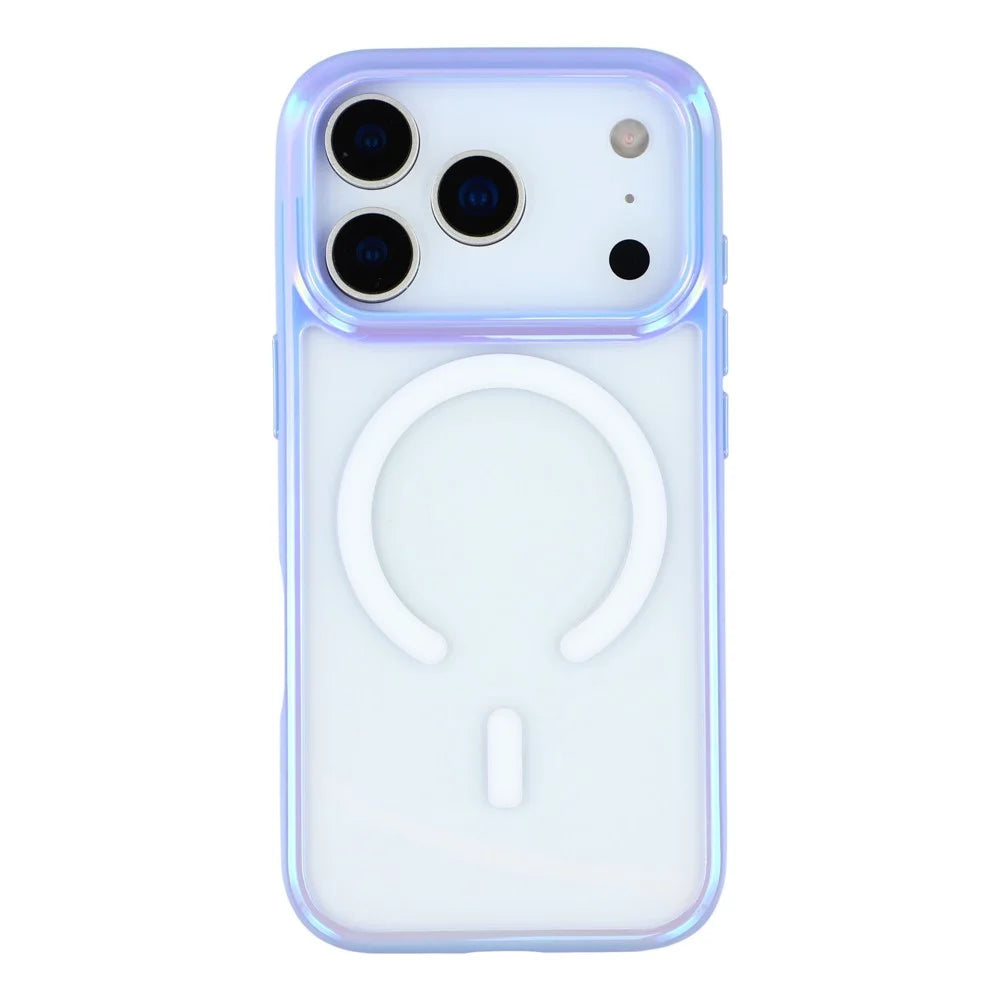 KIGC For iPhone 17 Pro Case Compatible with MagSafe Dazzling Color TPU+PC Phone Back Cover - Purple - 3