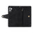 For Samsung Galaxy S25 FE Case Zipper Wallet Rivet Decor Leather Phone Cover with Wrist Strap - Black - 4