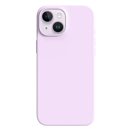 For iPhone 14 / 13 Case Ultra Thin Liquid Silicone + PC Anti-Scratch Phone Cover - Bean Purple - 1