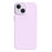For iPhone 14 / 13 Case Ultra Thin Liquid Silicone + PC Anti-Scratch Phone Cover - Bean Purple - 1