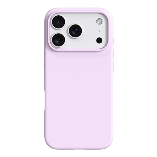 For iPhone 18 Pro Max / 17 Pro Max Case Ultra Thin Liquid Silicone + PC Anti-Scratch Phone Cover with Camera Touch Control Button - Bean Purple - 1