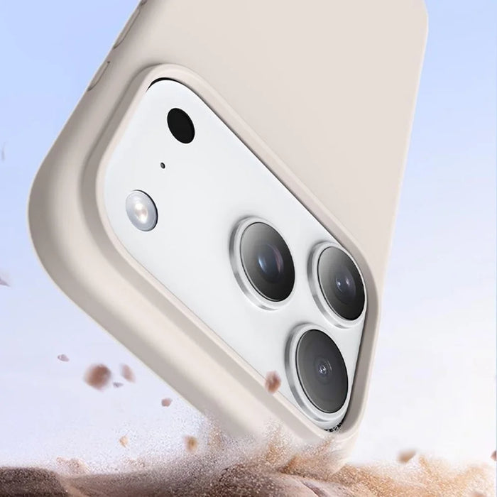 For iPhone 18 Pro / 17 Pro Case Compatible with MagSafe Ultra Thin Liquid Silicone + PC Phone Cover - Bean Purple - 6
