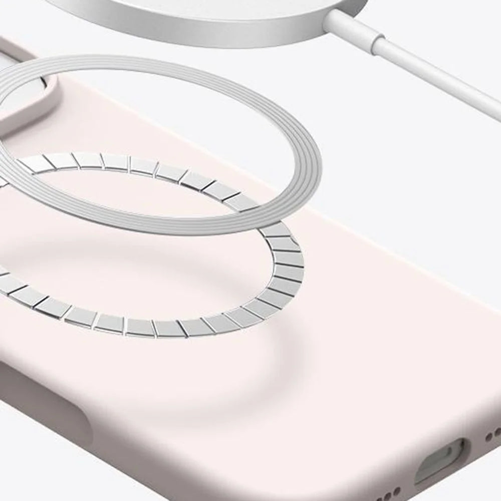 For iPhone 14 / 13 Case Compatible with MagSafe Ultra Thin Liquid Silicone + PC Phone Cover - Black - 2