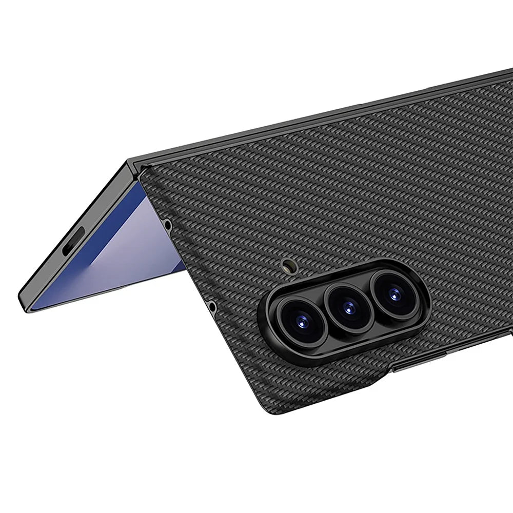 GKK For Samsung Galaxy Z Fold7 5G Magnetic Case PU Leather + PC Phone Cover with Tempered Glass Screen Film - Titanium Grey - 6