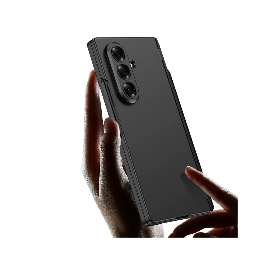 GKK For Samsung Galaxy Z Fold7 5G Case Magnetic Hinge PC Phone Cover with Stylus / Tempered Glass Screen Film - Titanium Grey - 4