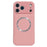 For iPhone 17 Pro Case PU Leather + PC + TPU Precise Cutout Phone Cover Compatible with MagSafe - Pink - 1