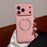 For iPhone 17 Pro Case PU Leather + PC + TPU Precise Cutout Phone Cover Compatible with MagSafe - Pink - 2