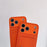 For iPhone 17 Pro Max Case PU Leather TPU Card Holder Phone Cover - Orange U-shaped Card Holder - 5