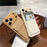 For iPhone 17 Pro Case Solid Color PU Leather TPU Phone Cover with Card Holder Kickstand - Khaki - 2
