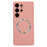 For Samsung Galaxy S24 Ultra Case PU Leather + PC + TPU Precise Cutout Phone Cover Magnetic Case - Pink - 1