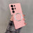 For Samsung Galaxy S24 Ultra Case PU Leather + PC + TPU Precise Cutout Phone Cover Magnetic Case - Pink - 2